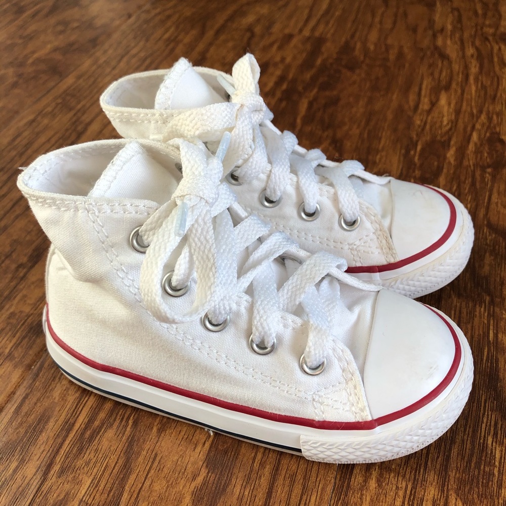 •CONVERSE ALL-STARS• TODDLER HIGH TOPS WHITE